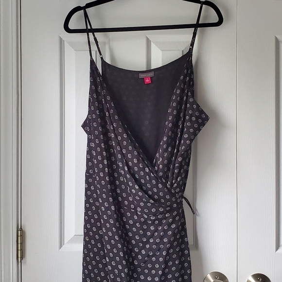 Vince Camuto Island Imprints Midi Wrap Dress Black XL - Picture 7 of 12